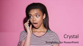  Presentation with teen girls - Colorful presentation enhanced with teen girls - portrait of a shocked young backdrop and a lemonade colored foreground