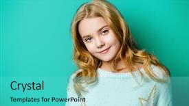  Presentation with old fashion pen rizal - PPT theme featuring teen girls - pretty nine year old girl background and a seafoam green colored foreground