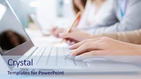  Presentation with young people in the club - Amazing PPT theme having class participation - close up image of young backdrop and a light blue colored foreground