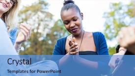  Presentation with diversity inclusion diverse and inclusive - Audience pleasing presentation consisting of friends clapping along to music backdrop and a teal colored foreground