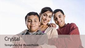  Presentation with parenting - Audience pleasing presentation consisting of teen parenting - portrait of hispanic mother backdrop and a mint green colored foreground