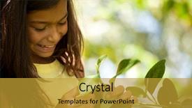  Presentation with child teen - Slides having teen plant - young happy female child enjoying background and a  colored foreground