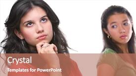  Presentation with friends - Amazing presentation having teen problems - young female ignores her friends backdrop and a  colored foreground