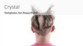  Presentation with haircut - Amazing slide deck having teen-with-an-odd-bad backdrop and a white colored foreground