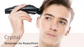  Presentation with razor - Presentation consisting of teenage-boy-cuts background and a lemonade colored foreground