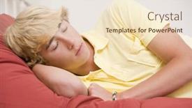  Presentation with teenage pregnancy - Amazing theme having teenage boy lying in bed asleep backdrop and a lemonade colored foreground