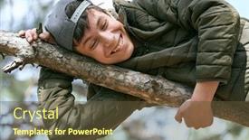  Presentation with teenage brain - Audience pleasing presentation design consisting of teenage-boy-poses backdrop and a tawny brown colored foreground