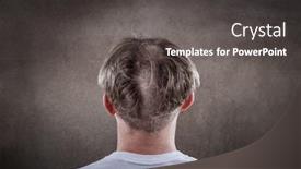  Presentation with haircut - PPT theme consisting of teenage-boy-with-a-bad background and a dark gray colored foreground