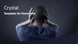  Presentation with ears - Audience pleasing PPT layouts consisting of teenage-boy-with-his-hands backdrop and a dark gray colored foreground