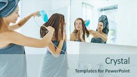  Presentation with child and teens - Slide deck enhanced with teenage dauhter making everyday routine background and a lemonade colored foreground