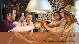  Presentation with people concept surgeon in mask - PPT theme having teenage drinking - people leisure celebration and party background and a red colored foreground