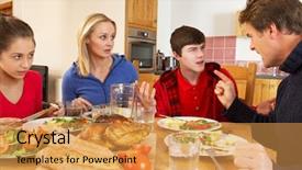  Presentation with teenage - PPT theme having teenage family having argument whilst background and a  colored foreground