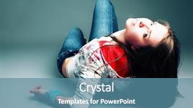  Presentation with teens - Theme enhanced with teenage fashion - portrait of a styled professional background and a teal colored foreground