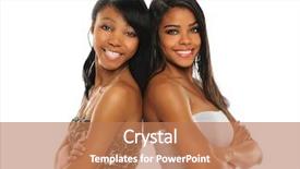  Presentation with african american women - PPT theme with teenage fashion - portrait of beautiful african american background and a coral colored foreground