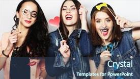  Presentation with best - Audience pleasing theme consisting of teenage fashion - stylish sexy hipster girls best backdrop and a ocean colored foreground