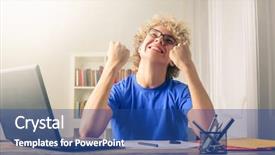  Presentation with task - Audience pleasing PPT layouts consisting of teenage feelings - student feeling happy after accomplishing backdrop and a  colored foreground
