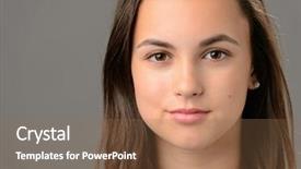  Presentation with beauty cosmetics - Amazing presentation theme having teenage girl beauty face cosmetics backdrop and a coral colored foreground