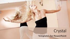  Presentation with hip hop dancing - Audience pleasing theme consisting of rnb - teenage girl dancing hip-hop backdrop and a lemonade colored foreground