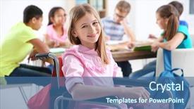  Presentation with wheelchair accessible for children in school - Cool new theme with silla - teenage girl in wheelchair backdrop and a ocean colored foreground