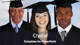  Presentation with teenage girl - Colorful slides enhanced with teenage girl on white background backdrop and a dark gray colored foreground