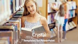  Presentation with teenage girl - PPT layouts featuring teenage girl picking a book background and a  colored foreground