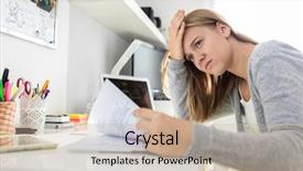  Presentation with middle school teens leisure activities - Amazing presentation having teenage girl studing for school backdrop and a mint green colored foreground