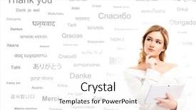  Presentation with teenage girl - PPT layouts with teenage girl study different world background and a white colored foreground