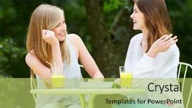  Presentation with using digital tablet - Presentation consisting of teenage girls using digital table background and a  colored foreground