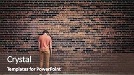  Presentation with brick - Beautiful slides featuring teenage identity - student blending into brick wall backdrop and a tawny brown colored foreground