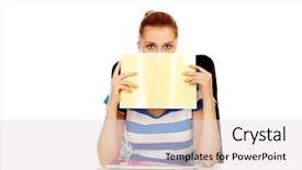  Presentation with indian woman bridal face - Amazing slide set having teenage woman hiding her face backdrop and a lemonade colored foreground