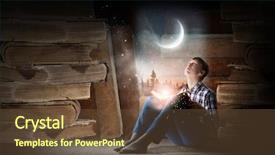  Presentation with jeans - Presentation with teenager boy in jeans background and a tawny brown colored foreground