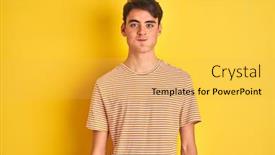  Presentation with yellow - Audience pleasing slides consisting of teenager-boy-wearing-yellow-t backdrop and a yellow colored foreground