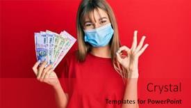  Presentation with medical sign - Beautiful slide set featuring teenager-caucasian-girl-wearing-medical backdrop and a red colored foreground