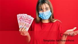  Presentation with chinese medical - Presentation design with teenager-caucasian-girl-wearing-medical background and a crimson colored foreground