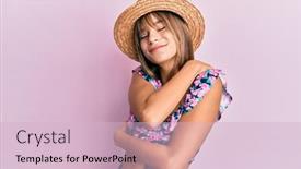  Presentation with confident love - Slide set featuring teenager-caucasian-girl-wearing-summer background and a lemonade colored foreground