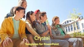  Presentation with high technology - Colorful slides enhanced with teenager cellphone - education high school technology backdrop and a  colored foreground