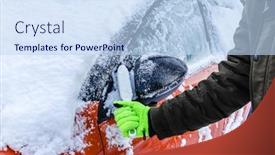  Presentation with car cleaning - Slides enhanced with teenager-cleans-car background and a sky blue colored foreground