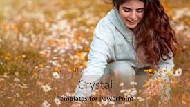  Presentation with springtime - Cool new slides with teenager-enjoying-springtime-holidays backdrop and a coral colored foreground