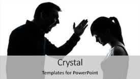  Presentation with dispute - PPT layouts having parenting education - one man and teenager girl background and a light gray colored foreground