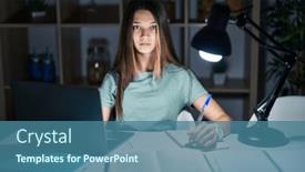  Presentation with sad girl - 