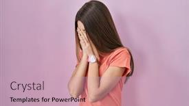  Presentation with sad girl - 