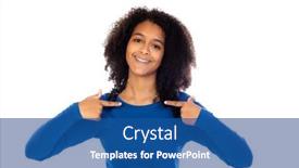  Presentation with afro - Theme featuring teenager-girl-with-afro-hair background and a ocean colored foreground