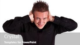  Presentation with octopus on isolated white - Slides featuring teenager-got-a-tinnitus background and a wine colored foreground