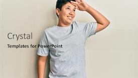  Presentation with far away - Theme consisting of teenager-hispanic-boy-wearing-casual background and a soft green colored foreground