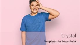  Presentation with eye - PPT layouts enhanced with teenager-hispanic-boy-wearing-casual background and a lemonade colored foreground