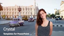  Presentation with hispanic - Theme having teenagers caribbean - beautiful hispanic girl in old background and a dark gray colored foreground