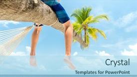  Presentation with caribbean - Colorful presentation theme enhanced with teenagers caribbean - teenage boy sitting backdrop and a  colored foreground