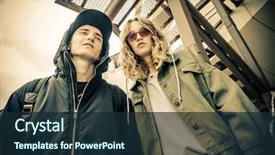  Presentation with teenagers - Audience pleasing slides consisting of teenagers in the backyard youth backdrop and a wine colored foreground