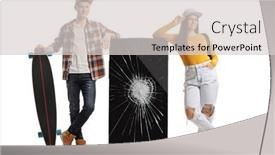  Presentation with teenagers - Amazing presentation design having teenagers-leaning-on-a-phone backdrop and a light gray colored foreground