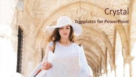  Presentation with girl teens - Cool new slide set with teens church - teenage girl with a map backdrop and a  colored foreground